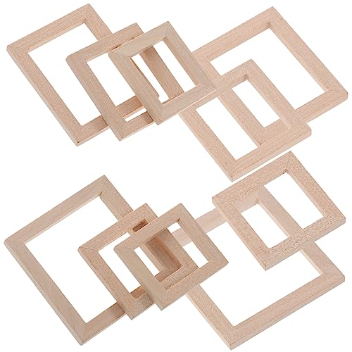 Sosoport 10Stücke Fotorahmen Für Puppenhaus Handgefertigte Bilderrahmen Für Mini Dekoration Als Puppenhaus Zubehör Und Mini Deko Accessoire von Sosoport
