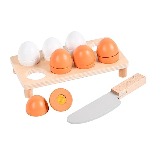Sosoport 10Stücke Küchenspielzeug Set aus Holz für Teiliges Eier Set für Kreatives Rollenspiel Sicher und Leicht für Zuhause und Frühkindliche Bildung Abgerundete Ecken Sosoport 10Stücke Küchenspielzeug Set aus Holz für Teiliges Eier Set für Kreatives Rollenspiel Sicher und Leicht für Zuhause und Frühkindliche Bildung Abgerundete Ecken von Sosoport