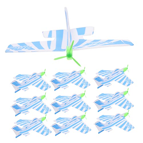 Sosoport 10Stücke Teiliges Interaktive Segelflugzeuge aus DIY Flugspielzeuge für Outdoor Spiele Fördert Hand Auge Koordination und Kreativität von Sosoport