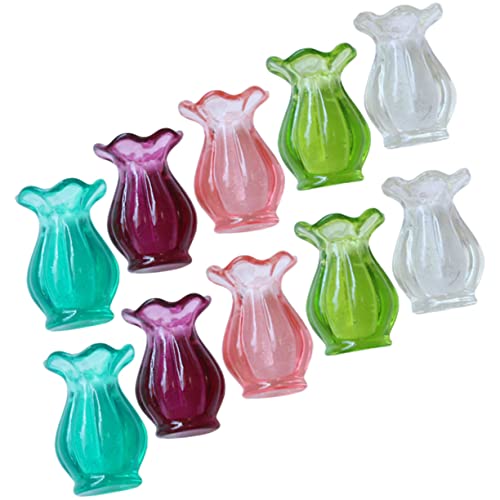 Sosoport 10Stücke Vase Teiliges Puppenhaus Realistische Kleine Vasen für Miniaturgärten Hochwertige Deko für Spielhäuser Farbenfrohes Accessoire für Kreative Gestaltung Sosoport 10Stücke Vase Teiliges Puppenhaus Realistische Kleine Vasen für Miniaturgärten Hochwertige Deko für Spielhäuser Farbenfrohes Accessoire für Kreative Gestaltung von Sosoport