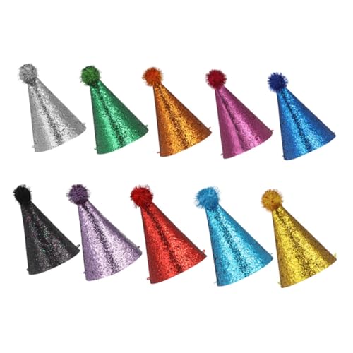 Sosoport 10pcs Party Hüte Wiederverwendbarer Glitz von Sosoport