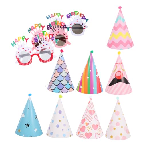 Sosoport 11 Stück Geburtstagsfeier Alles Zum Geburtstag Hut Requisiten Individuelle Partyhüte Alles Zum Geburtstag Brille Junge Partykegelhüte Plastik Sosoport 11 Stück Geburtstagsfeier Alles Zum Geburtstag Hut Requisiten Individuelle Partyhüte Alles Zum Geburtstag Brille Junge Partykegelhüte Plastik von Sosoport