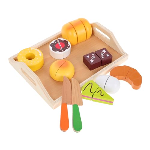 Sosoport 11 Stück Teiliges Holzspielzeugset für Nachahmung Spielküche mit Kuchen und Teeservice und Rollenspielzeug für Kreative Nachmittage und Teepartys Sosoport 11 Stück Teiliges Holzspielzeugset für Nachahmung Spielküche mit Kuchen und Teeservice und Rollenspielzeug für Kreative Nachmittage und Teepartys von Sosoport
