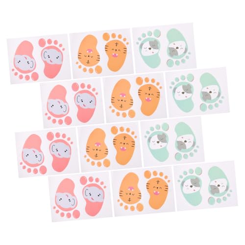 Sosoport 12 Blatt Aufkleber aus PVC für Boden Farbige Wanddekoration für Kinderzimmer und Klassenzimmer Selbstklebende Sticker für Kreative Lernumgebungen von Sosoport