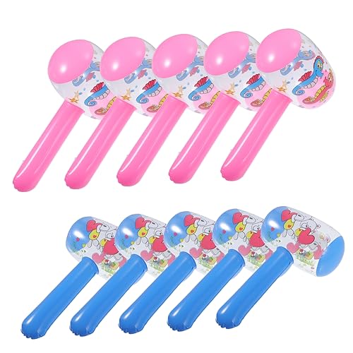 Sosoport 12 Stück Aufblasbare Hammerspielzeug lustiges Hammerspielzeug Cartoon-Hammer aufblasbare Hammermasse Kinderspielzeug aufblasbare Spielzeuge für Hämmer PVC Zufällige Farbe von Sosoport