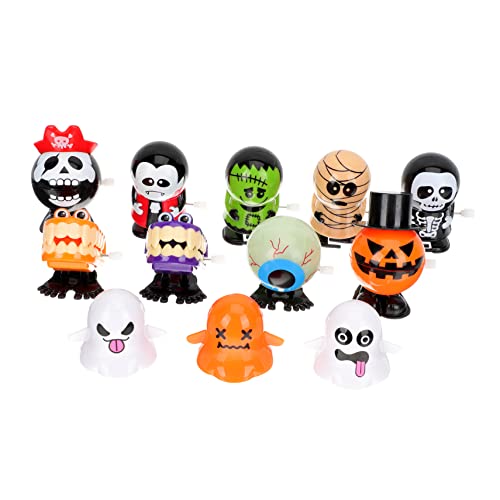 Sosoport 12 Stück Aufzieh Wicklung Halloween- Halloween Gadget Halloween Costume Halloween Halloween Uhrwerk Gastgeschenke für Plastik Colorful von Sosoport
