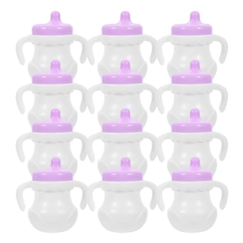 Sosoport 12 Stück Babyflasche kinderflaschen Chilli Bottles kinderspielzeuge babyspielsachen babygang geben vor, Hausspielzeug zu Sein Werkzeug zum Füttern von Kindern Plastik von Sosoport