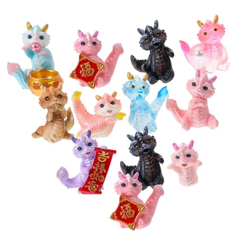 Sosoport 12 Stück Drachenjahrespuppe Figur Tierkreis Drachenfigur für zu Hause Handwerk Drachenfigur aus Porzellan Mond- Miniaturdrachenfiguren Miniatur-Drachenfiguren Harz Sosoport 12 Stück Drachenjahrespuppe Figur Tierkreis Drachenfigur für zu Hause Handwerk Drachenfigur aus Porzellan Mond- Miniaturdrachenfiguren Miniatur-Drachenfiguren Harz von Sosoport