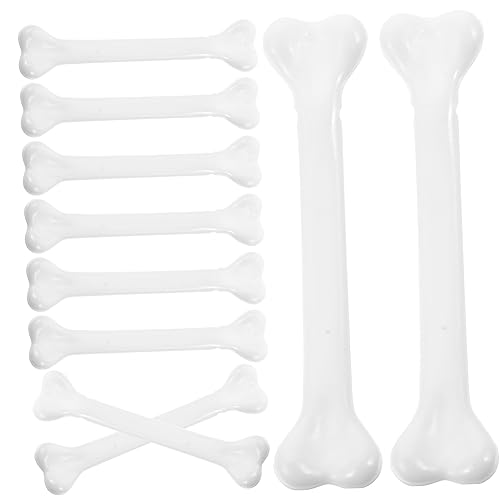 Sosoport 12 Stück Knochendekor Für Die Tischplatte Figuren Miniatur Skelett Kessel Halloween Verstreute Knochen Knochenstütze Gefälscht Gruselig Skelette Ornamente Sachen Geist Plastik Weiß von Sosoport