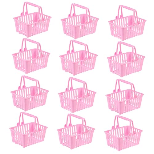 Sosoport 12 Stück Mini-Einkaufskorb klein Miniatur Mini- -Einkaufskorb Party für einkaufskorb kindereinkaufskorb Korbspielzeug aus Kunststoff Mini Körbe Plastik Rosa Sosoport 12 Stück Mini-Einkaufskorb klein Miniatur Mini- -Einkaufskorb Party für einkaufskorb kindereinkaufskorb Korbspielzeug aus Kunststoff Mini Körbe Plastik Rosa von Sosoport