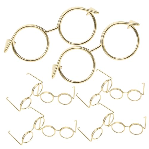 Sosoport 12 Stück Mini Puppenbrille aus Klassische Dekorative Accessoires für Puppen für Sammler und Kreative Spielideen Langlebig und Stabil Perfekter Blickfang für Jede von Sosoport
