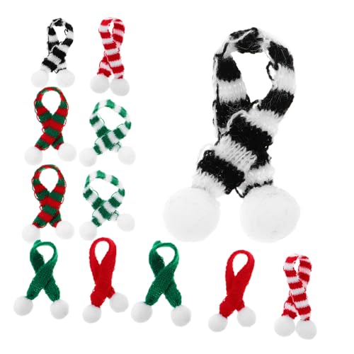 Sosoport 12 Stück Mini Weihnachts Schals Gestrickte Miniaturschals für Puppen DIY Bastelzubehör Weihnachtsdeko für Weinflaschen und Haustiere Festliche Miniaturdekorationen Sosoport 12 Stück Mini Weihnachts Schals Gestrickte Miniaturschals für Puppen DIY Bastelzubehör Weihnachtsdeko für Weinflaschen und Haustiere Festliche Miniaturdekorationen von Sosoport