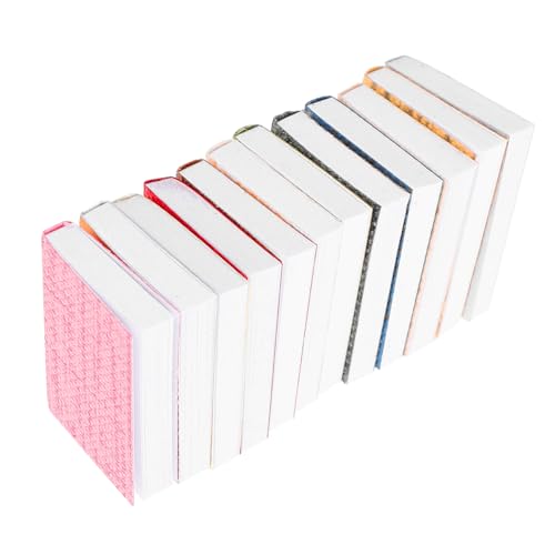 Sosoport 12 Stück Mini-puppenhaus Puppenhaus-leerbuchdekorationen Miniaturbücher Puppenhaus-bücherregal-zubehör Miniaturen Leere Bücher Puppenhaus DIY Leere Bücher Beschichtetes Papier von Sosoport