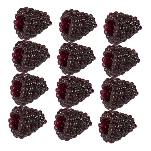Sosoport Realistische Künstliche Himbeeren 12 Stück Dekorative Gefälschte Erdbeeren Für Die Heimdekoration Kommerzielle Displays Fotografie-Requisiten von Sosoport