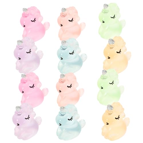 Sosoport 12 Stück Teiliges Einhorn Leuchtende Harzfiguren Niedliche DIY Landschaftsdeko Fluoreszierende Kleine Einhorn Ornamente Bunte Nachtlicht Figuren für Auto und Tisch Sosoport 12 Stück Teiliges Einhorn Leuchtende Harzfiguren Niedliche DIY Landschaftsdeko Fluoreszierende Kleine Einhorn Ornamente Bunte Nachtlicht Figuren für Auto und Tisch von Sosoport
