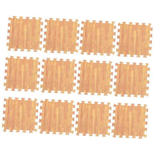 Sosoport 12 Stück Teiliges Krabbelmatten aus Rutschfesten Waschbaren Schaumstoff Puzzlematten mit Holzmaserung Sichere Bodenpolsterung für Kinderzimmer und Schadstofffrei Sosoport 12 Stück Teiliges Krabbelmatten aus Rutschfesten Waschbaren Schaumstoff Puzzlematten mit Holzmaserung Sichere Bodenpolsterung für Kinderzimmer und Schadstofffrei von Sosoport
