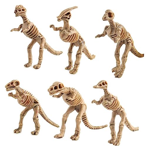 Sosoport 12 Stück Teiliges Mini Dinosaurier Modell Lifelike Dinosaurier Deko Figuren Skelette für Sammlung Partybedarf Deko für Zuhause und Büro von Sosoport