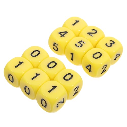 Sosoport 12 Stück Teiliges Nummerierter Seitige Zahlenwürfel für Brettspiele und Partys Leicht und Tragbar für Spieleabende und Familienfeiern von Sosoport