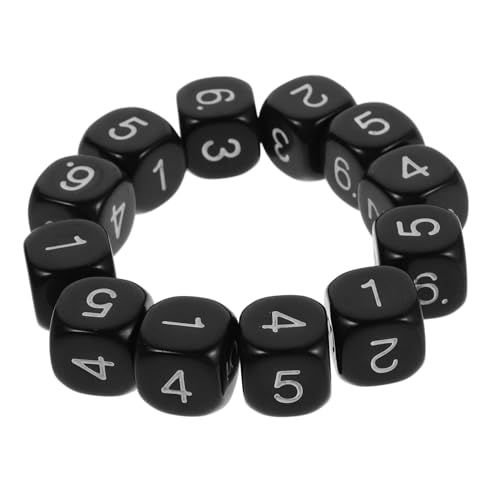 Sosoport 12 Stück Zahlenwürfel Lehrmittel Würfel Für Mathe Workshops Würfel Für Mathe Nachhilfe Interaktives Spiel Mathe Problemlösungsspiel Mathe Spiel Zahlenwürfel Für Schwarzer von Sosoport
