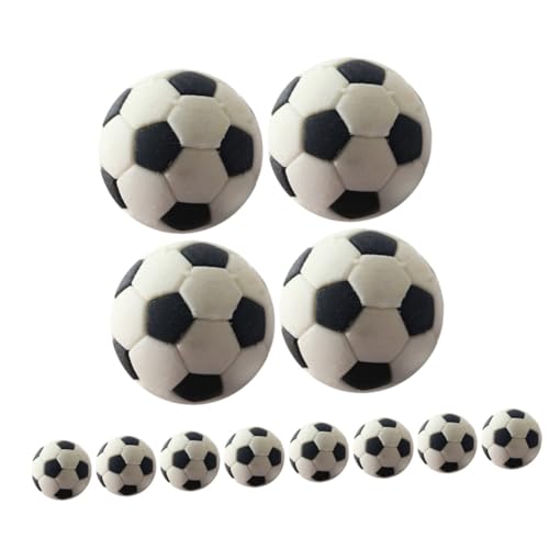 Sosoport 12 Stücke Mini Sport Bälle Gummi Miniatur Fußbälle Gummi Mini Fußbälle Micro Landschaftsbau Bälle von Sosoport