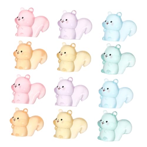 Sosoport 12 Teiliges Mini Tier Aus Kunstharz Im Dunkeln Leuchtende Tierfiguren – Leuchtende Eichhörnchenstatuen – Niedliche Eichhörnchen Simulationsfiguren Für Topfpflanzen Im Puppenhaus Sosoport 12 Teiliges Mini Tier Aus Kunstharz Im Dunkeln Leuchtende Tierfiguren – Leuchtende Eichhörnchenstatuen – Niedliche Eichhörnchen Simulationsfiguren Für Topfpflanzen Im Puppenhaus von Sosoport