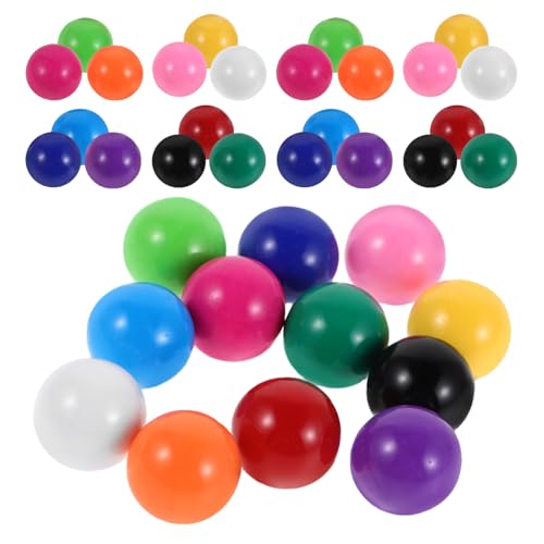 Sosoport 120 Stück Spiel Ersatzmurmeln 15 Mm Kunststoffkugeln Laufspielzeug Für Halma Früherziehung Mathematik Lehrmittel Zubehör von Sosoport