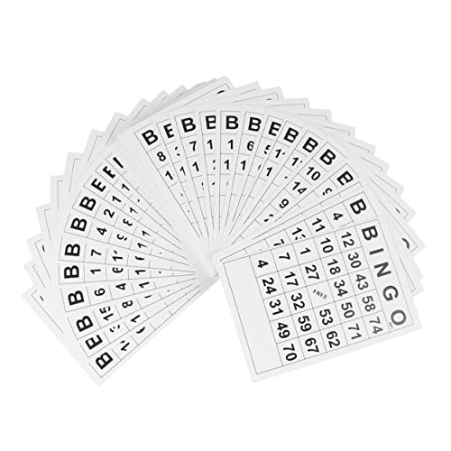 Sosoport 120Stücke Bingokarten für Interaktives Lernspielzeug aus Beschichtetem Langlebig und Schadstofffrei Fördert Geselligkeit und Spaß von Sosoport