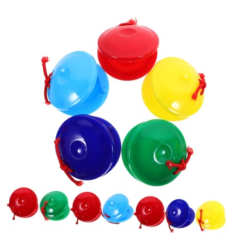 Sosoport 12Stücke Castanets Musikalisches Lernspielzeug für Frühe Pädagogische für Rhythmus und Koordinationsübungen Percussion Instrumente von Sosoport
