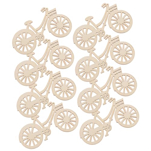 Sosoport 12Stücke Fahrräder Realistische Kleine Fahrradmodelle Für Puppenhausdekoration Holzspielzeug Zubehör Für Kreative DIY Projekte von Sosoport