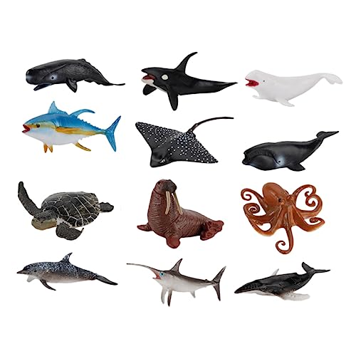 Sosoport 12Stücke Teiliges Tiermodelle für Pädagogisches zur Sandtischdekoration für Geburtstagsfeiern und Lernspiele Realistische Wassertiere für Frühe Sosoport 12Stücke Teiliges Tiermodelle für Pädagogisches zur Sandtischdekoration für Geburtstagsfeiern und Lernspiele Realistische Wassertiere für Frühe von Sosoport