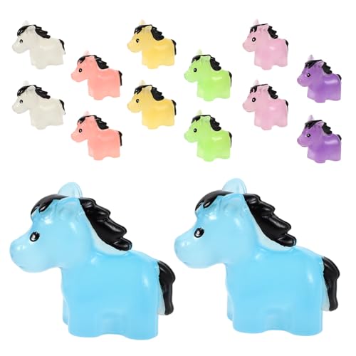 Sosoport 14 Stück Teiliges Miniaturfarbiger Resin-Pferde mit Sanftem Nachtleuchten Realistische Kleine Pferdestatuen für Schreibtisch Regal oder Vitrine Platzsparende Lebendige Sosoport 14 Stück Teiliges Miniaturfarbiger Resin-Pferde mit Sanftem Nachtleuchten Realistische Kleine Pferdestatuen für Schreibtisch Regal oder Vitrine Platzsparende Lebendige von Sosoport