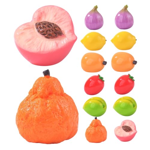 Sosoport 14 Teiliges Künstliches Obst Set Kreative Mini Harzfrüchte Für Die Fotografie Entzückendes Puppenhaus Realistische Früchte Für Heimwerker Sosoport 14 Teiliges Künstliches Obst Set Kreative Mini Harzfrüchte Für Die Fotografie Entzückendes Puppenhaus Realistische Früchte Für Heimwerker von Sosoport