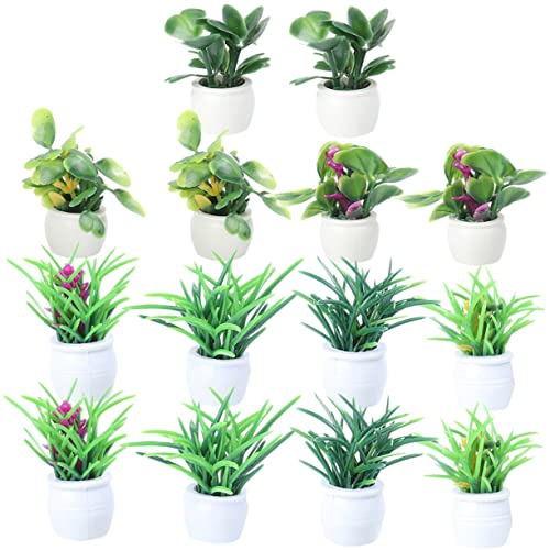 Sosoport 14Stücke Teiliges Bonsai Modell DIY Zubehör für Mikrolandschaften Dekorative Mini Topfpflanzen für Puppenhaus und Garten Langlebig und Geruchlos Sosoport 14Stücke Teiliges Bonsai Modell DIY Zubehör für Mikrolandschaften Dekorative Mini Topfpflanzen für Puppenhaus und Garten Langlebig und Geruchlos von Sosoport