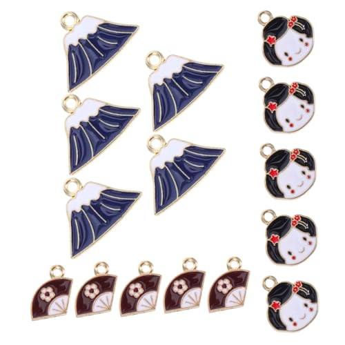 Sosoport 15 Stück Geisha -Schmuck japanische Reize Ohrring-Charme-Anhänger Schmuckbefund Bulk-Anhänger für die Schmuckherstellung japanische dekorationsparty Festival-Accessoires Legierung Sosoport 15 Stück Geisha -Schmuck japanische Reize Ohrring-Charme-Anhänger Schmuckbefund Bulk-Anhänger für die Schmuckherstellung japanische dekorationsparty Festival-Accessoires Legierung von Sosoport