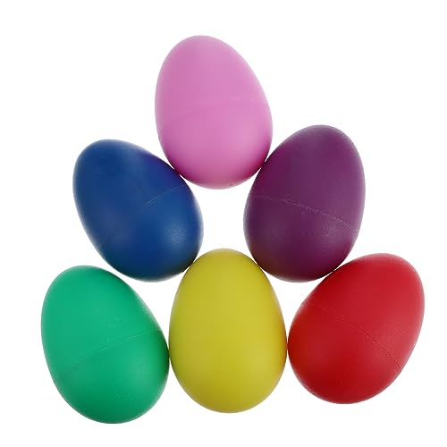 Sosoport 15 Stück Percussion-Eier Schlaginstrument Eierbecher Aus Kunststoff Eierstreuer Eierschüttler- Percussion- Musikspielzeug Für Abs von Sosoport