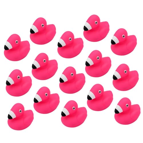 Sosoport 15Stücke Teiliges Flamingo Badespielzeug für Kleinkinder Quietschende Wasserspielzeuge aus Sicherem Vinyl für Spaß und Sensorisches Lernen Babypartys von Sosoport