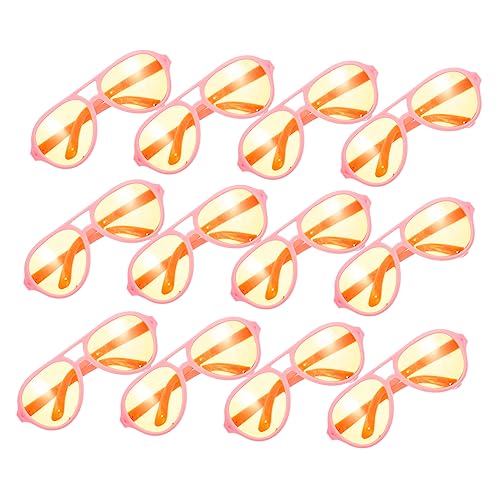 Sosoport 16 Stück Minipuppenbrille Puppen Puppenzubehör Puppenmode Accessoires dekorative Brillenrequisiten Requisiten für Kinderbrillen Plastik von Sosoport