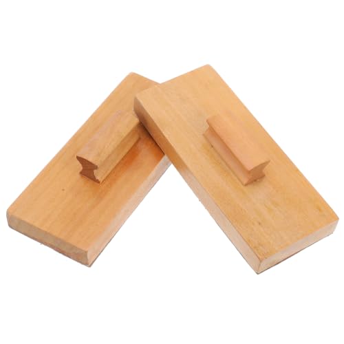 Sosoport 1Paar Holz Sandblock Rhythmusspielzeug Für Musikinstrument Für Frühe Musikerziehung Kreatives Und Musikalische von Sosoport