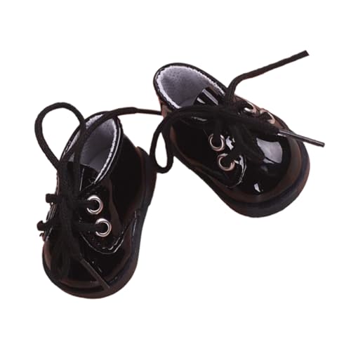 Sosoport 1Paar Miniaturschuhe für Puppen Schwarze Lederschuhe für Puppen Perfektes Zubehör für Kreatives und Hausdekoration Sosoport 1Paar Miniaturschuhe für Puppen Schwarze Lederschuhe für Puppen Perfektes Zubehör für Kreatives und Hausdekoration von Sosoport