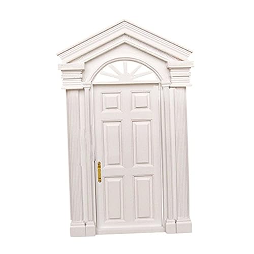 Sosoport 1Pc Mini Möbel Zubehör Puppen Türen Puppe Dekorative Dekorationen DIY Miniatur Möbel Weiß Bambus von Sosoport