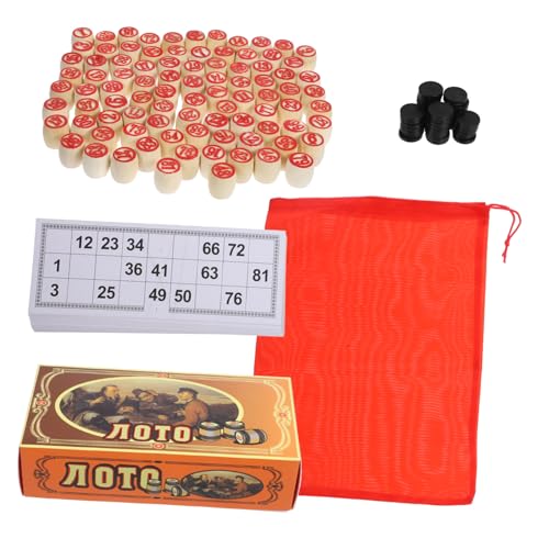 Sosoport 1Satz Bingo Spielset aus Holz mit Doppelseitigen Zahlenkarten und Spielbrett Bingo für Familien und Partys Fördert Hand Auge Koordination und Spaß Sosoport 1Satz Bingo Spielset aus Holz mit Doppelseitigen Zahlenkarten und Spielbrett Bingo für Familien und Partys Fördert Hand Auge Koordination und Spaß von Sosoport