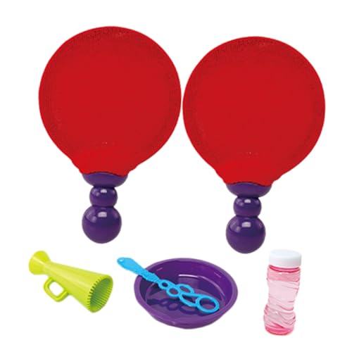 Sosoport 1Satz Bubble Racket Set Tragbarer Blasenschläger für Outdoor Aktivitäten Interaktives Blasenspielzeug für Park Pool und Strand Fördert Soziale Interaktion von Sosoport