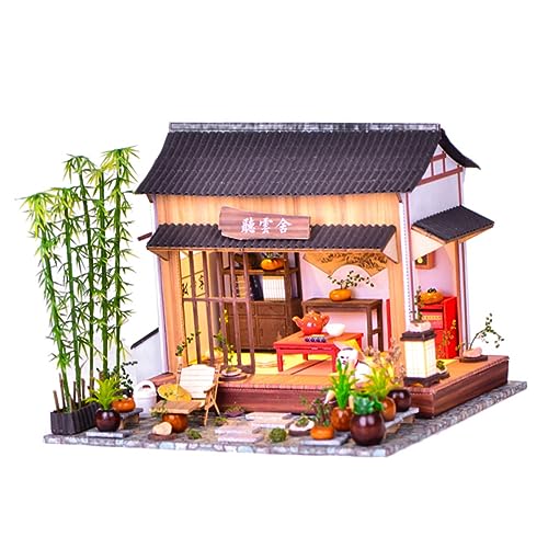 Sosoport 1Satz DIY Hausmodell im Chinesischen Stil Miniatur Bausatz für Kreative Einfach zu Montieren und Fördert die Feinmotorik aus Hochwertigem und Gefertigt von Sosoport