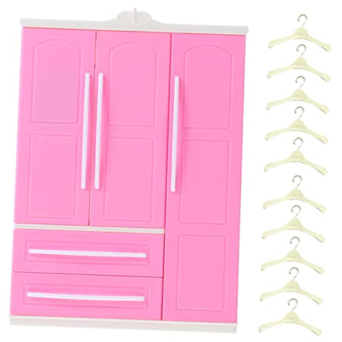 Sosoport 1Satz Dekorativer Puppenschrank Mit Miniaturbügeln Puppenmöbel Für Puppenhaus Für Puppenkleider Und Zubehör Perfektes Für Kreative Rollenspiele Sosoport 1Satz Dekorativer Puppenschrank Mit Miniaturbügeln Puppenmöbel Für Puppenhaus Für Puppenkleider Und Zubehör Perfektes Für Kreative Rollenspiele von Sosoport