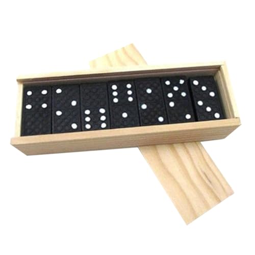 Sosoport 1Satz Domino Bausteine Set aus Holz Schwarz Klassisches Domino für Familien und Erwachsene Fördert und Kreativität Robuste und Sichere Bauweise Sosoport 1Satz Domino Bausteine Set aus Holz Schwarz Klassisches Domino für Familien und Erwachsene Fördert und Kreativität Robuste und Sichere Bauweise von Sosoport