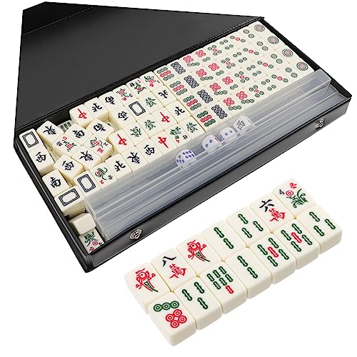 Sosoport 1Satz Exquisites Mini Mahjong Set Tragbares Mahjong für Zuhause und Reisen Langlebige Verarbeitung Leicht zu Reinigen für Parties und Outdoor Aktivitäten Sosoport 1Satz Exquisites Mini Mahjong Set Tragbares Mahjong für Zuhause und Reisen Langlebige Verarbeitung Leicht zu Reinigen für Parties und Outdoor Aktivitäten von Sosoport