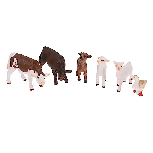 Sosoport Realistisches Tiermodell Spielzeug für Kinder Tierfiguren Satz Simuliertes Bauernhoftier Pädagogisches Lernspielzeug für Kleiner Hausdekoration von Sosoport