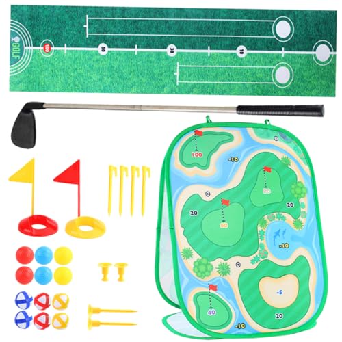 Sosoport 1Satz Golfspielzeug Set für Tragbares Golfspielset mit Golfclubs Übungsmatte und Bällen für Drinnen und Draußen Fördert zum Sport und Bietet EIN Tolles Sosoport 1Satz Golfspielzeug Set für Tragbares Golfspielset mit Golfclubs Übungsmatte und Bällen für Drinnen und Draußen Fördert zum Sport und Bietet EIN Tolles von Sosoport