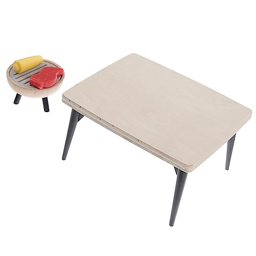 Sosoport 1Satz Grillmodell Mit Esstisch Für Puppenhaus Holz Grill Und Mini Für Dekoration Im Dollhouse Sosoport 1Satz Grillmodell Mit Esstisch Für Puppenhaus Holz Grill Und Mini Für Dekoration Im Dollhouse von Sosoport