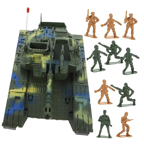 Sosoport 1Satz Großes Militärisches Spielzeugset Mit Emulationstank Und Zufälligen Soldaten Trägheitsspielzeug Für Langlebig Für Kreative Spiele von Sosoport